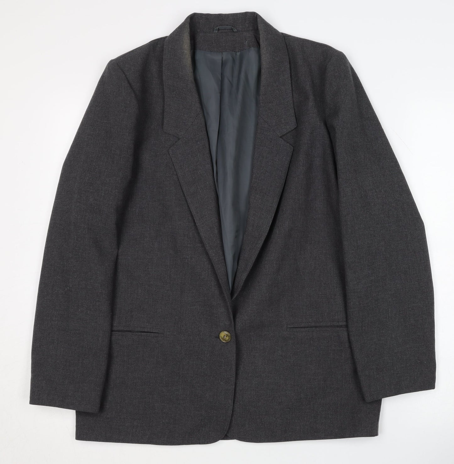 Debenhams Women's Grey Blazer Size 12 Regular Fit
