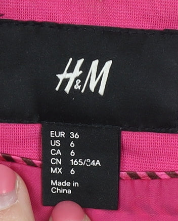 H&M Women's Pink Blazer Size 8