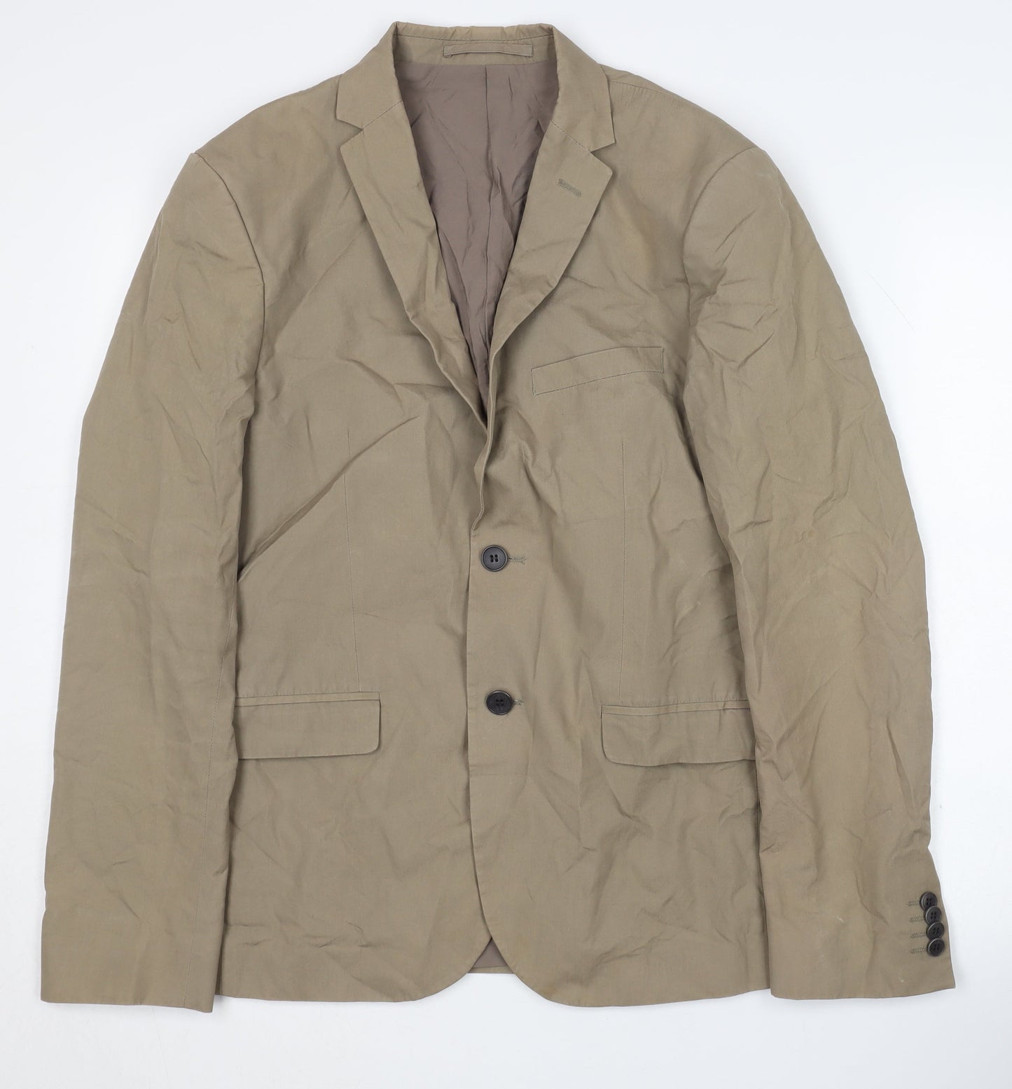 Mens UK Size 38 H&M Regular Beige Suit Jacket