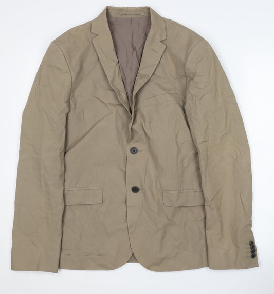 Mens UK Size 38 H&M Regular Beige Suit Jacket