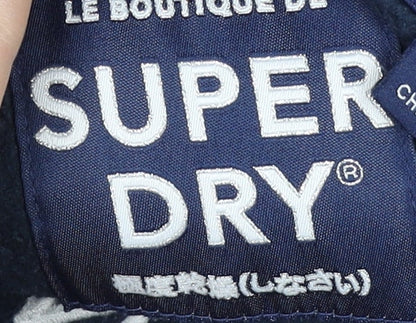 Superdry Women's Blue Pullover Hoodie Size 6