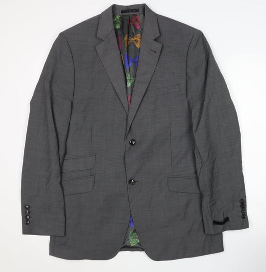 Ted Baker Men's Grey Blazer 40R - Formal Jacket