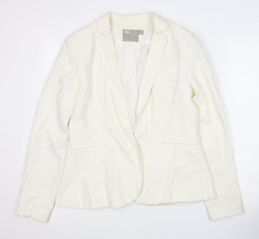 ASOS Women's Ivory Blazer Size 12 Relaxed Fit Elegant