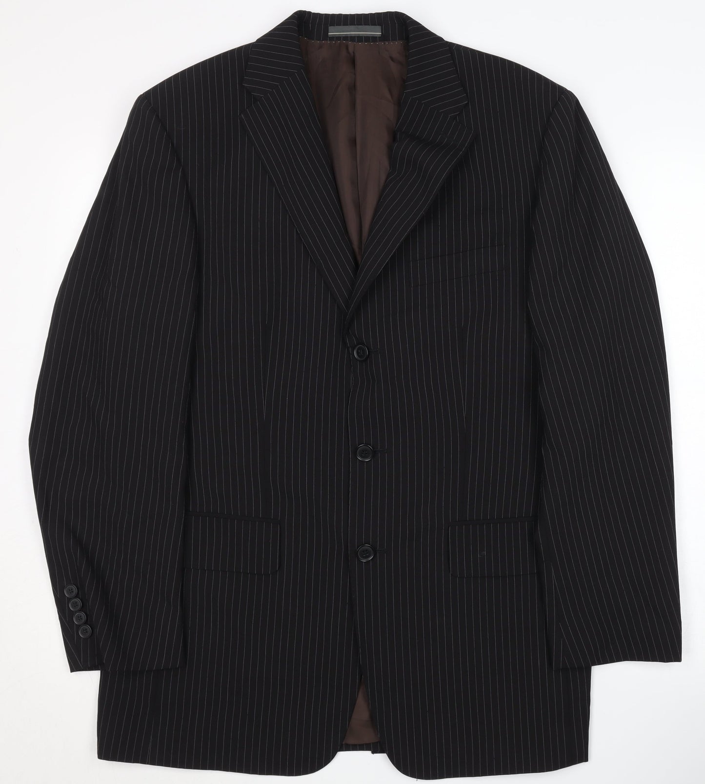 Mens UK Size 38 Greenwoods Elite Regular Black Suit Jacket