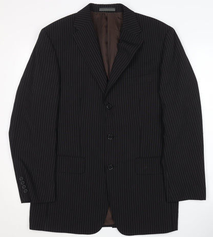 Mens UK Size 38 Greenwoods Elite Regular Black Suit Jacket