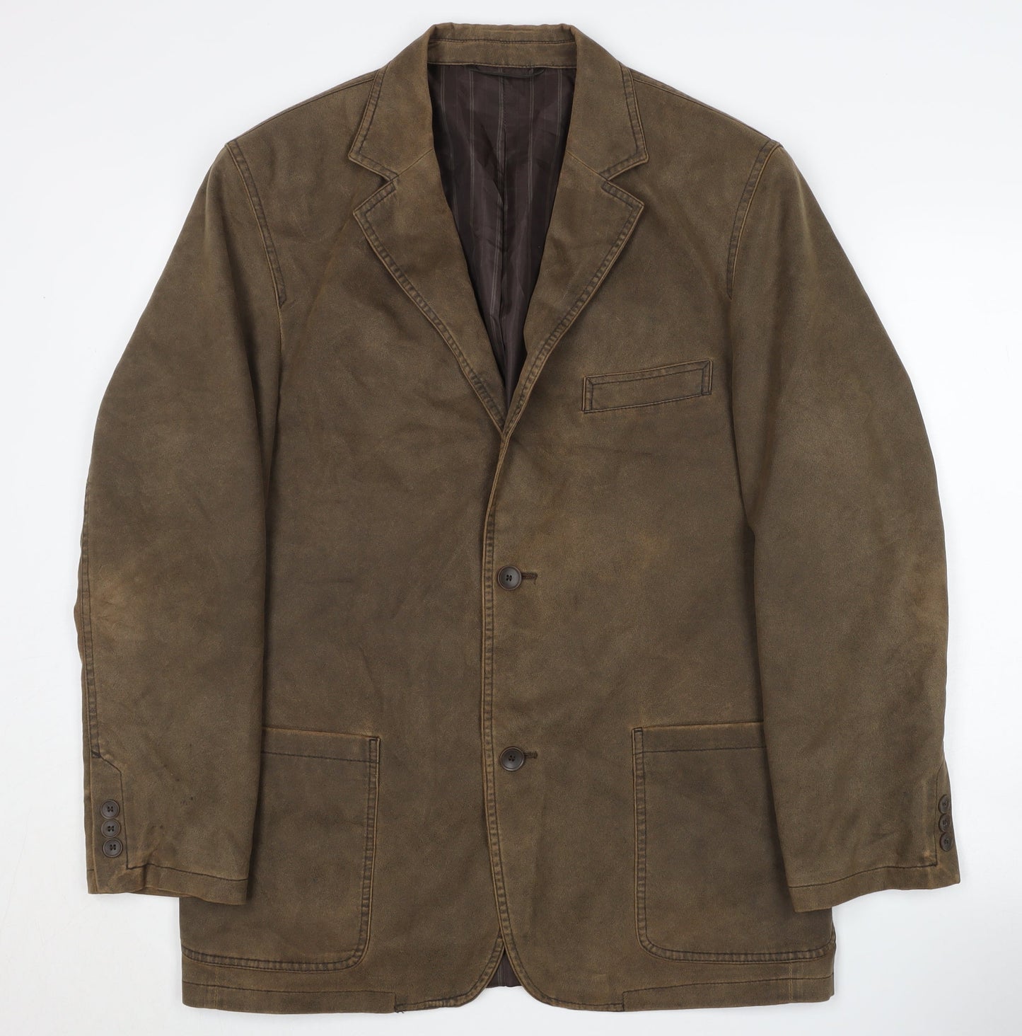 Quattro Men's Brown Blazer Size 40 Regular Jacket
