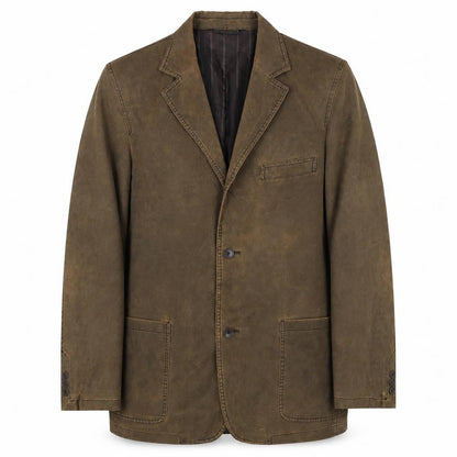 Quattro Men's Brown Blazer Size 40 Regular Jacket