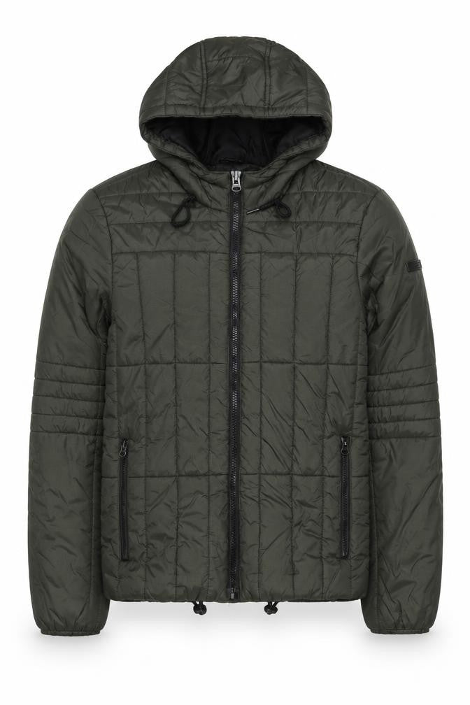 Mens UK Size M Blend Green Puffer Jacket