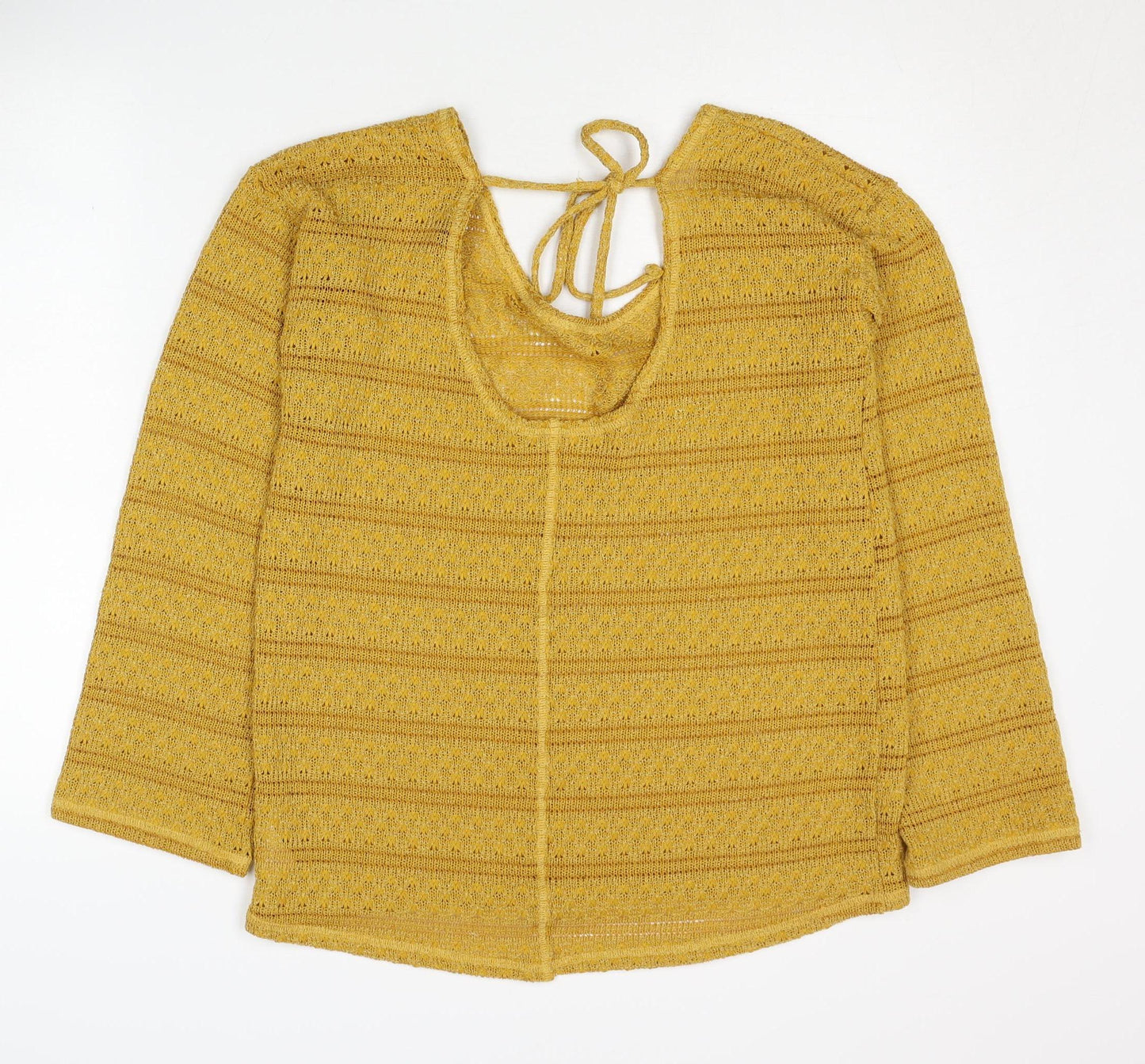 Womens UK Size 12 NEXT Yellow Pullover Jumper