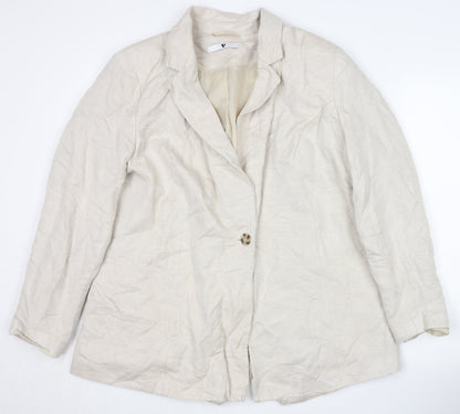 V by Very Beige Women's Blazer Size 18 - Casual Workwear