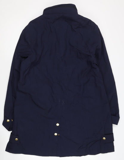 Womens UK Size 14 DASH Blue Overcoat