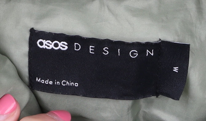 ASOS DESIGN Women's Green M Puffer Jacket