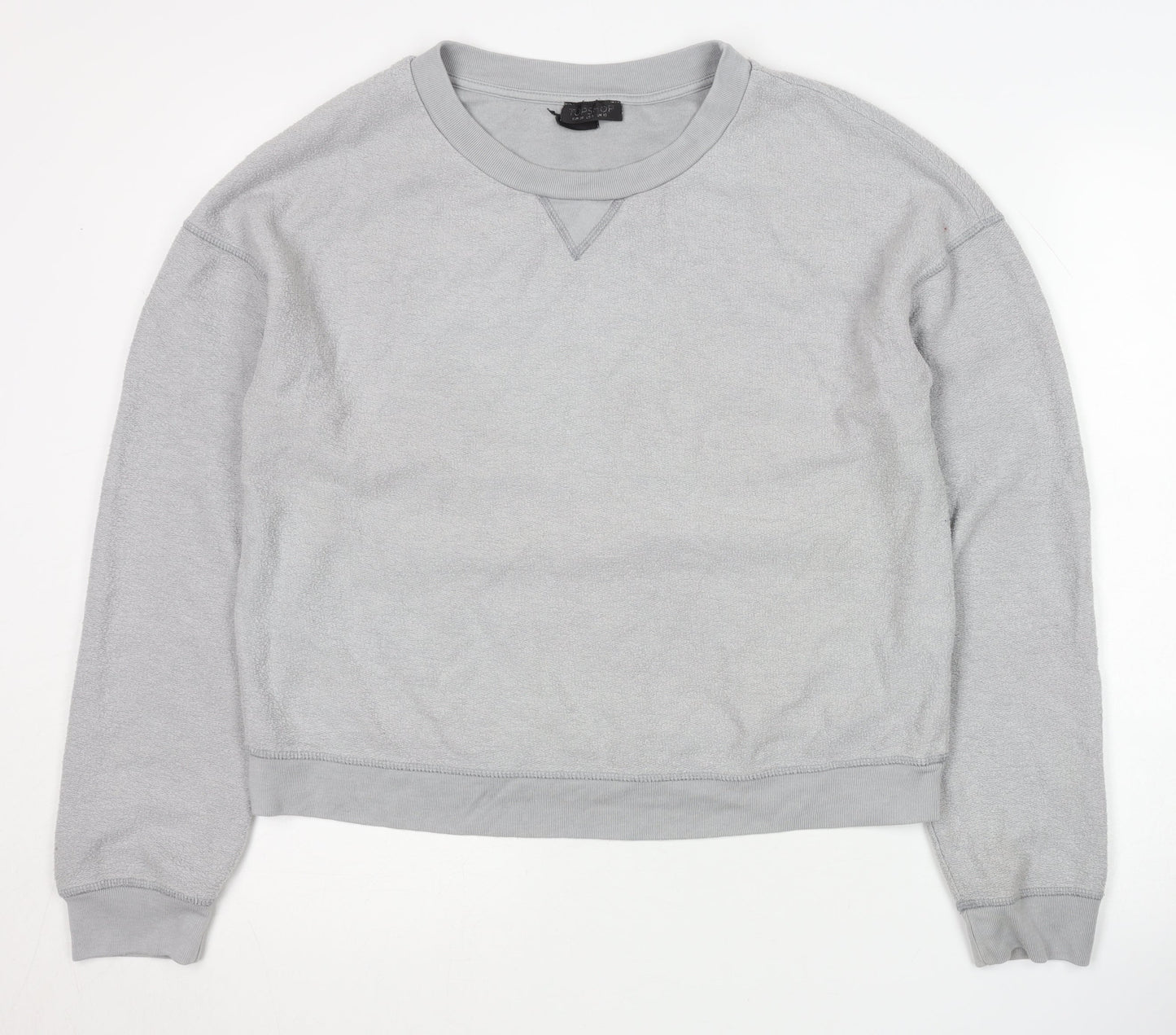 Topshop Women's Grey Pullover Sweatshirt Size 10