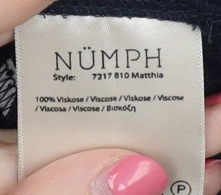 NÜMPH Women's Blue Geometric Shift Dress Size 12
