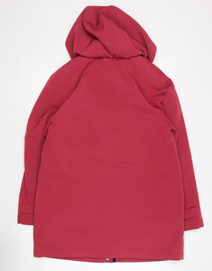 Womens UK Size 14 EWM Red Overcoat