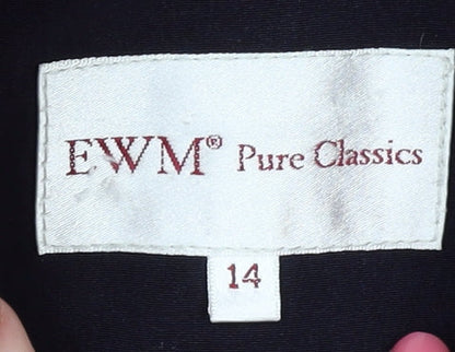 Womens UK Size 14 EWM Red Overcoat