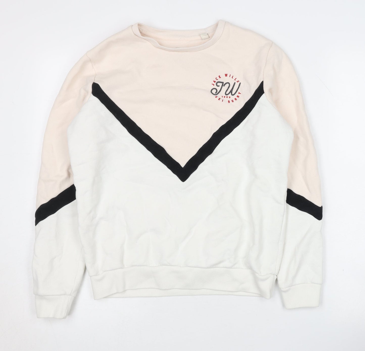 Womens UK Size 8 Jack Wills Multicoloured Pullover Sweatshirt