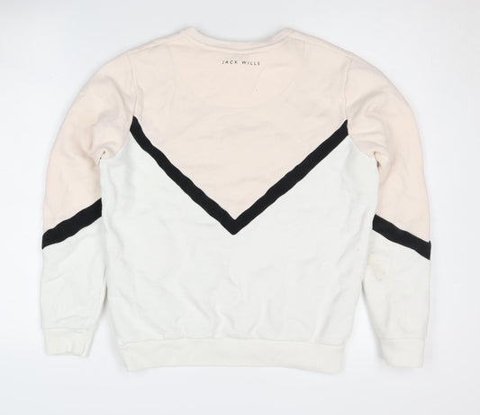Womens UK Size 8 Jack Wills Multicoloured Pullover Sweatshirt