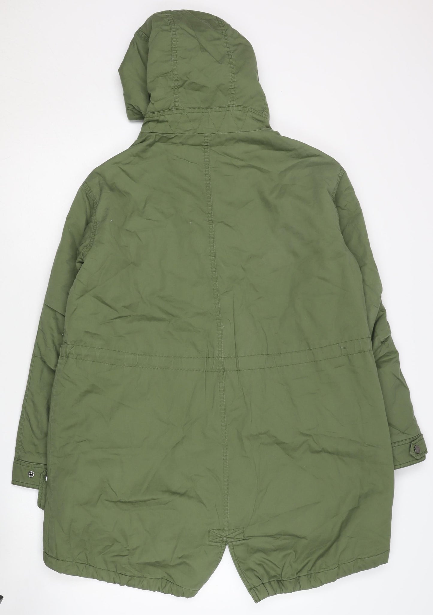 Womens UK Size 6 Topshop Green Parka Coat