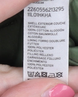 Womens UK Size 6 Topshop Green Parka Coat
