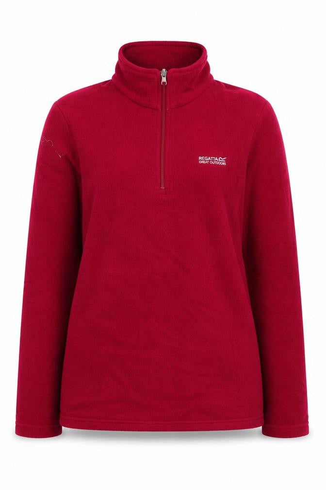 Womens UK Size S Regatta Red Henley Sweatshirt