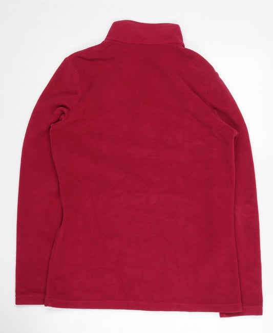 Regatta Women's Red Fleece Henley Sweatshirt Size S