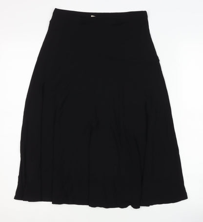 Laura Ashley Women's Black A-Line Midi Skirt Size 8