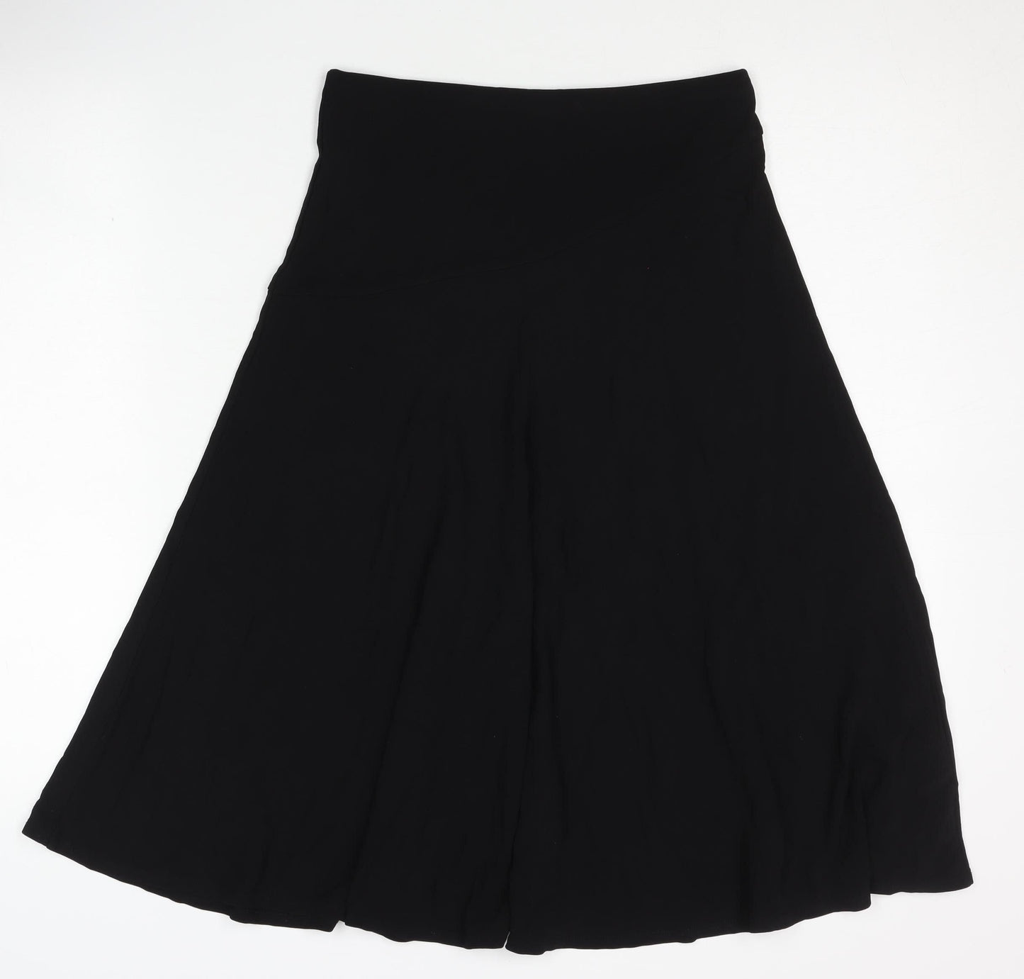 Laura Ashley Women's Black A-Line Midi Skirt Size 8