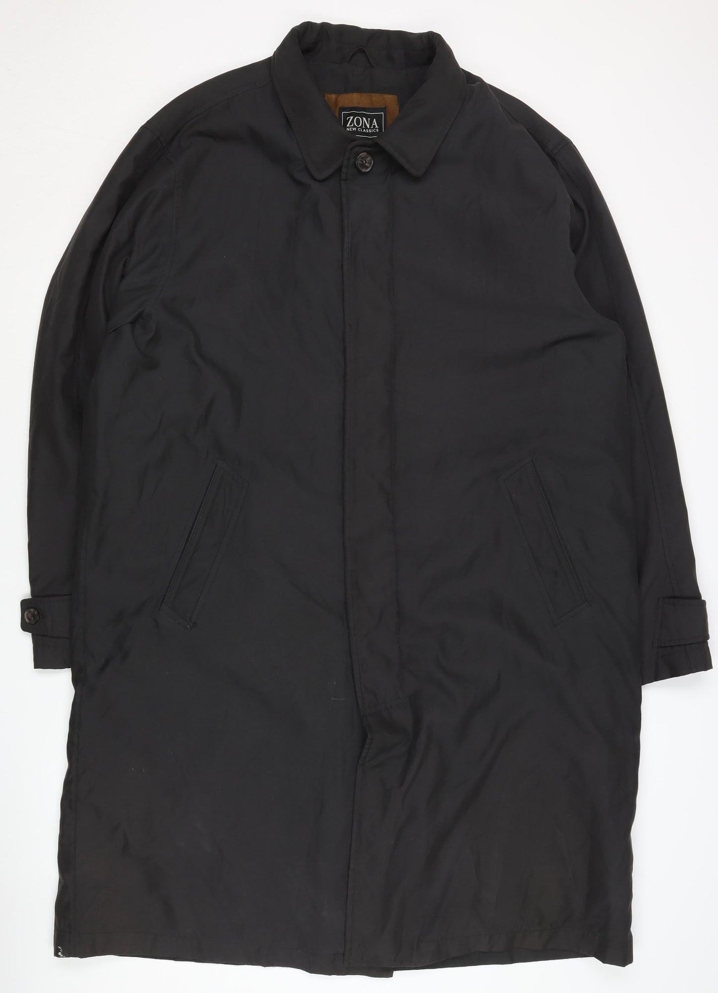 ZONA Men's Black XL Lined Button Coat