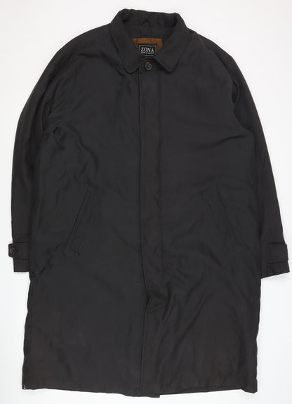ZONA Men's Black XL Lined Button Coat