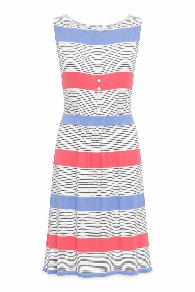 FatFace Women's Multicolour Size 10 Striped Dress