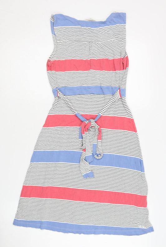 Fat Face Women's Multicolour Size 10 Striped Dress