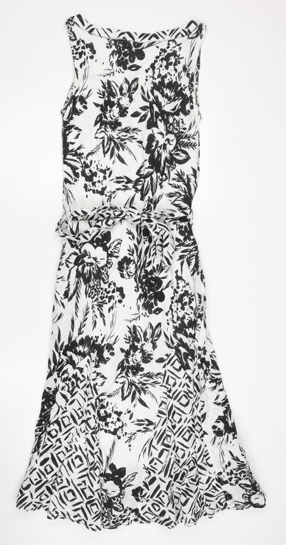 Marks and Spencer Women's Floral Dress Size 10 Cotton
