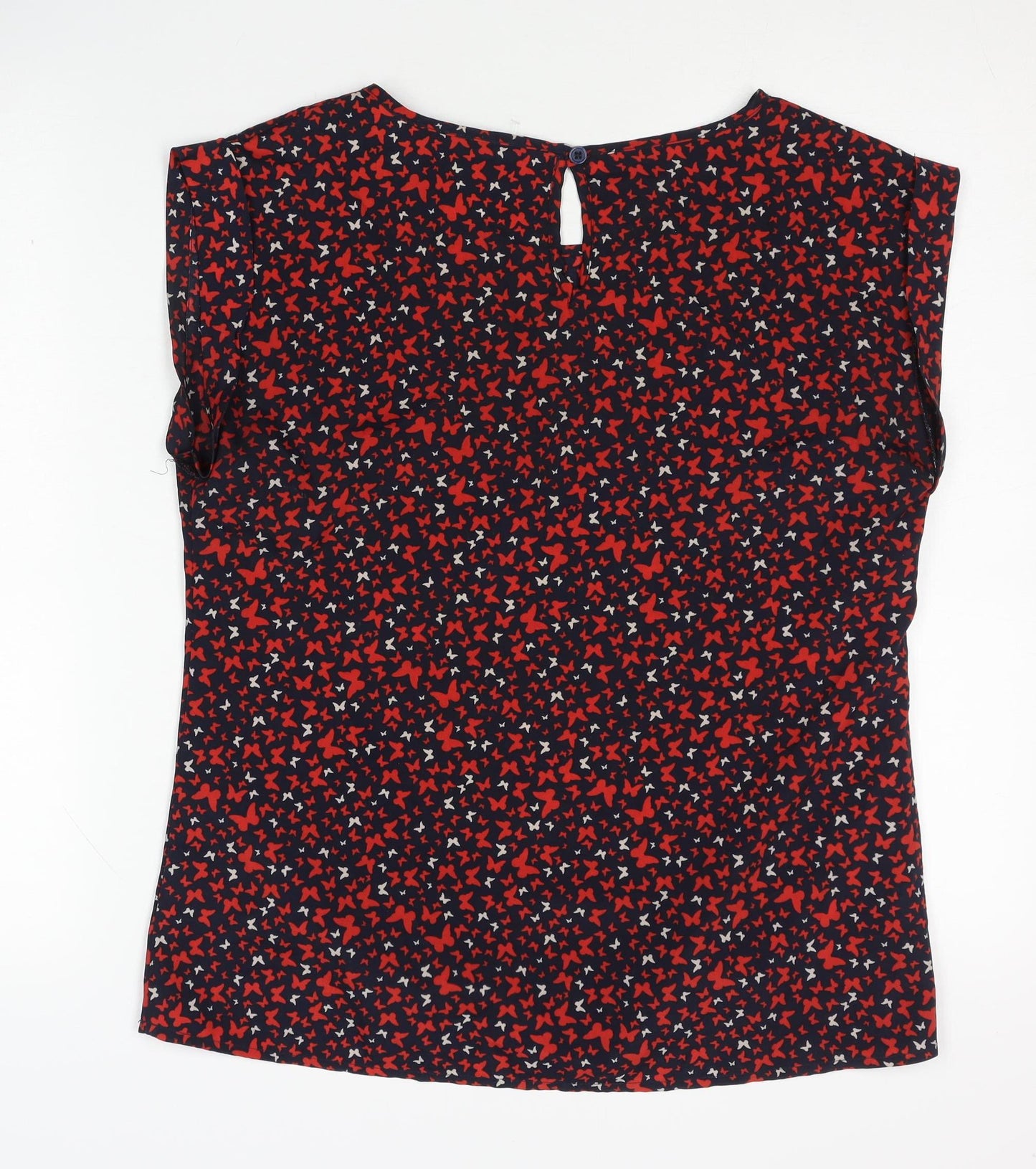 Womens UK Size 10 Oasis Multicoloured Basic Blouse