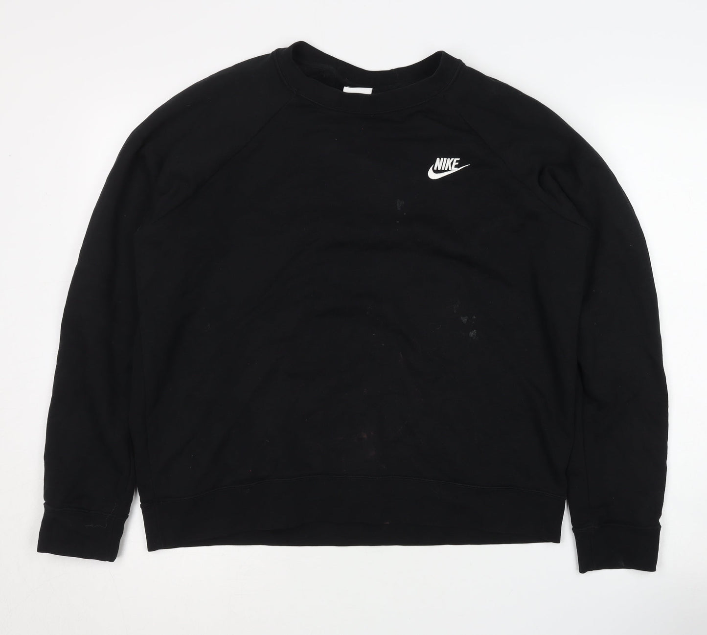 Mens UK Size L Nike Black Pullover Sweatshirt