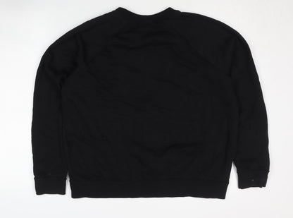 Mens UK Size L Nike Black Pullover Sweatshirt