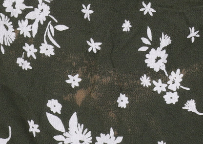 Marks and Spencer Women's Green Floral A-Line Dress