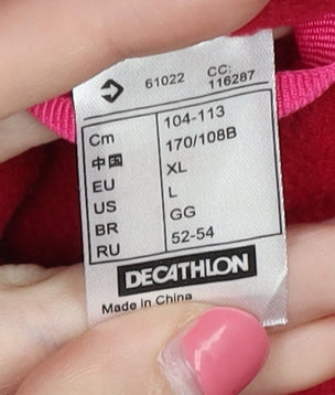 Decathlon Women's Pink XL Hooded Jacket