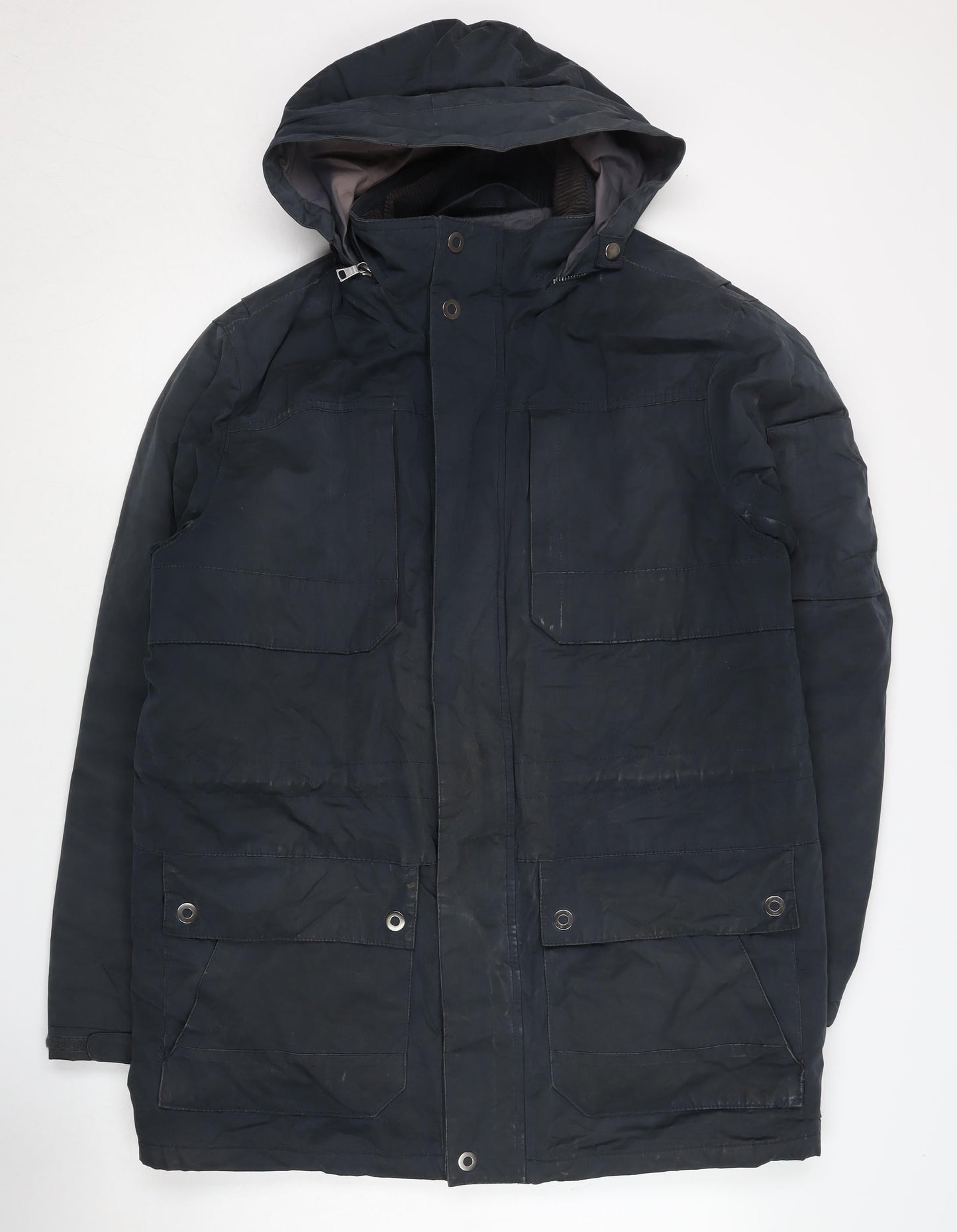 Mens UK Size M Marks and Spencer Blue Parka Coat
