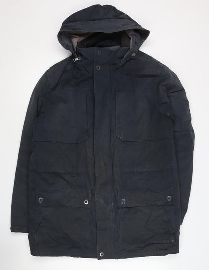 Mens UK Size M Marks and Spencer Blue Parka Coat