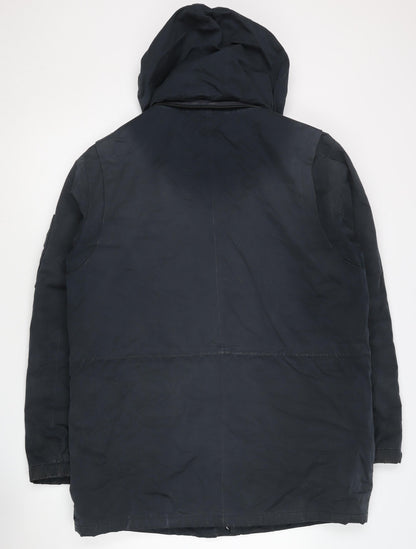 Mens UK Size M Marks and Spencer Blue Parka Coat