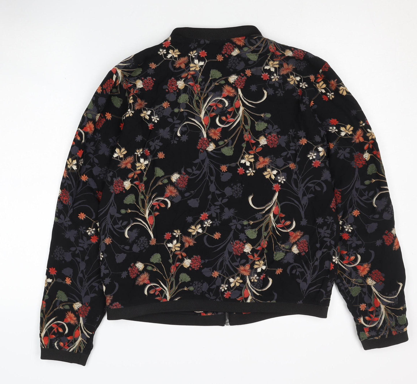 Womens UK Size 12 Only Black Bomber Jacket