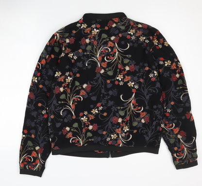 Womens UK Size 12 Only Black Bomber Jacket