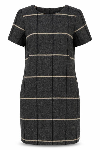 Next Women’s Black Sheath Dress - Size 10, Classic Check