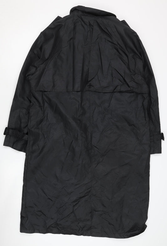 C&A Women's Black Long Trench Coat Size 10