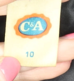 C&A Women's Black Long Trench Coat Size 10