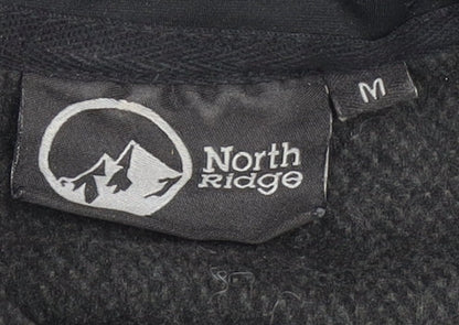 Mens UK Size M North Ridge Black Full Zip Sweatshirt
