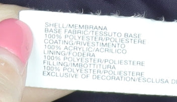 Gap Women's Purple Puffer Waistcoat, M, Button Closure