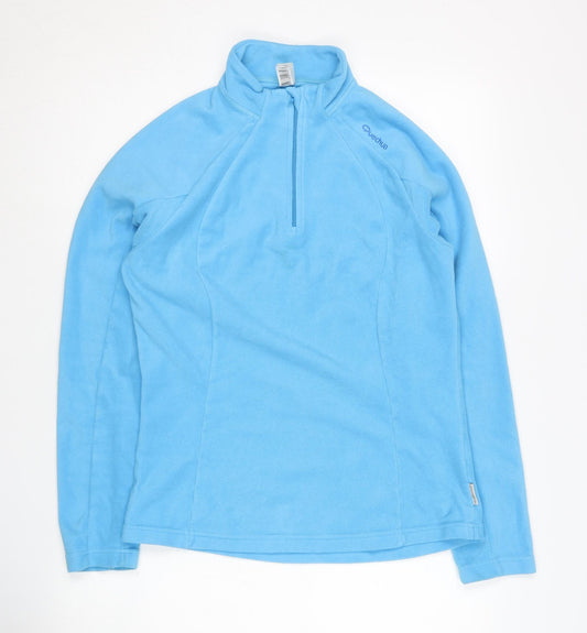 Quechua Women's Blue Fleece 1/2 Zip Sweatshirt Size M 92-95cm