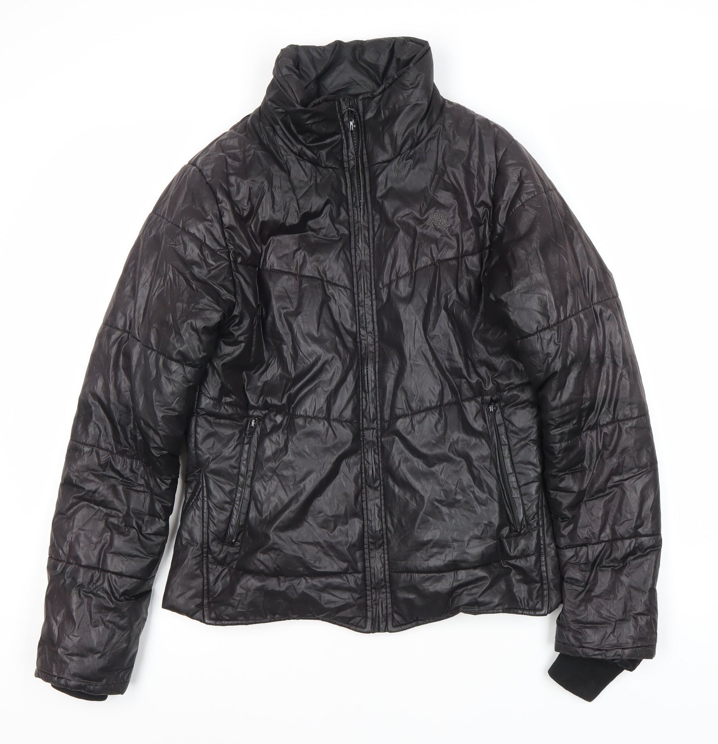 Unisex Adults UK Size M Kappa Black Puffer Jacket